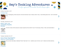 Tablet Screenshot of amyscookingadventures.com